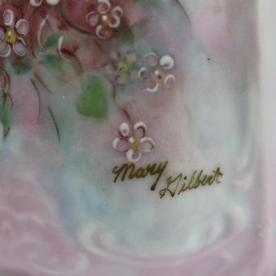 Signed & Hand-Painted Tea Pot by Mary Gilbert