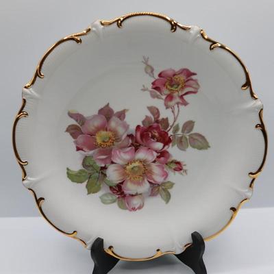 Vintage Bavaria Schumann Arzberg Germany Wild Rose Plate