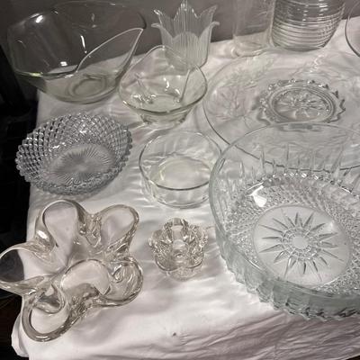 Assortment of glassware