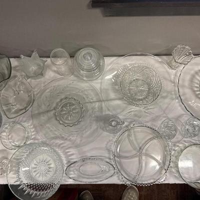 Assortment of glassware