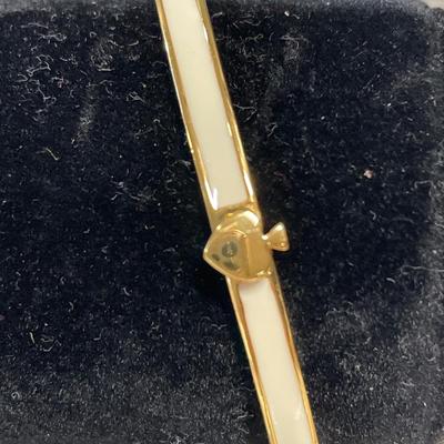 Kate Spade enamel bracelet with cube necklace and earring set
