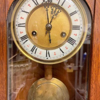 Vintage Wood Pendulum Wall Clock