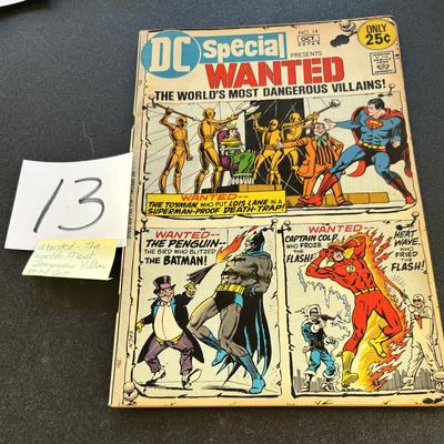 Vintage Wanted The Worlds Most Dangerous Villian Comic