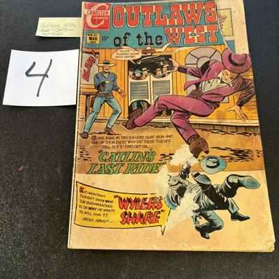 Vintage Outlaws of the West Comic Book