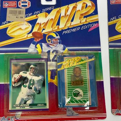 Two packs of MVP Football Cards
