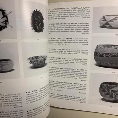 Sotheby’s Auction Catalog SW American Indian Pottery Textiles Baskets Jewelry