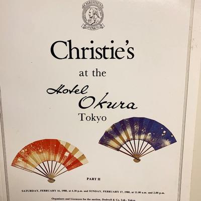 Christie’s Japanese Artifacts 1980 Auction Catalog Hotel Okura Japan