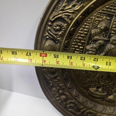 Vintage Brass Embossed Wall Hangings