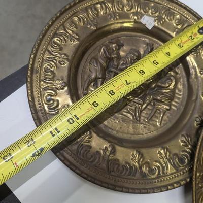 Vintage Brass Embossed Wall Hangings