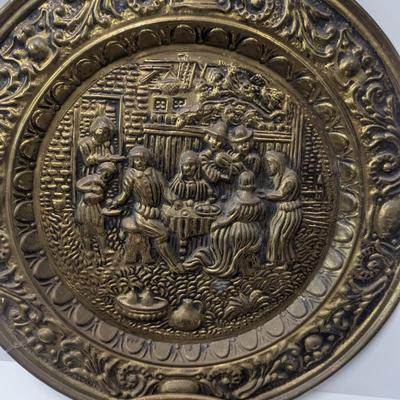 Vintage Brass Embossed Wall Hangings