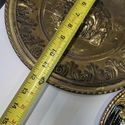 Vintage Brass Embossed Wall Hangings