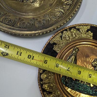 Vintage Brass Embossed Wall Hangings