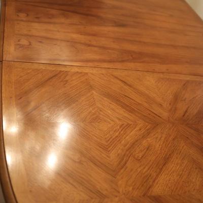 Solid Wood Dining Table with Two Leaves