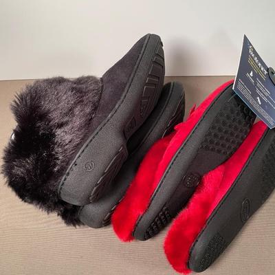 2 pair New Isotoner slippers Large