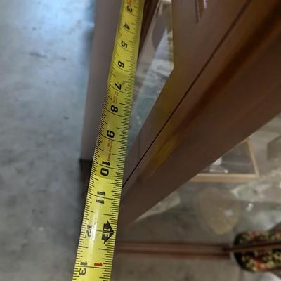 Approx 76" Tall Lighted Glass Curio Cabinet