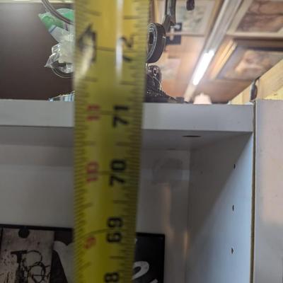 Approx 30" x 12" x 71" White Shelving Unit