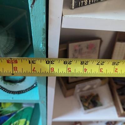 Approx 30" x 12" x 71" White Shelving Unit