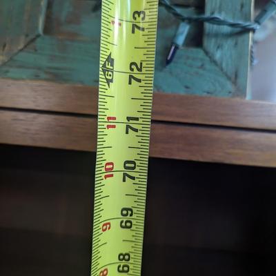 Approx 36" x 12" X 71 3/4" Wood Adjustable Shelving Unit