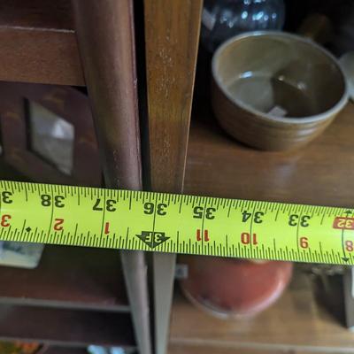 Approx 36" x 12" X 71 3/4" Wood Adjustable Shelving Unit