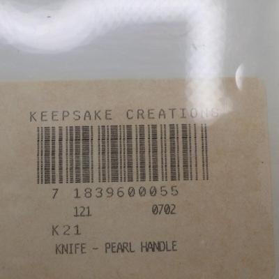 Keepsake Creations Stainless Pearl Handle Knife in Box