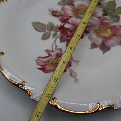 Wild Rose Chop Plate/Platter Schumann Arzberg, Bavaria, Germany