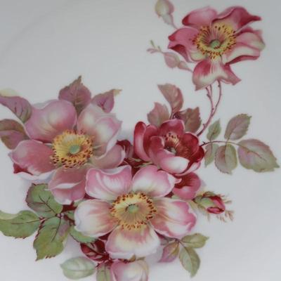 Wild Rose Chop Plate/Platter Schumann Arzberg, Bavaria, Germany