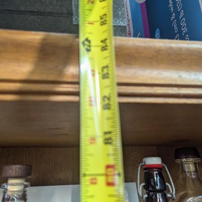 Approx 11 /12" x 84 1/2" x 48" Wood Display Cabinet