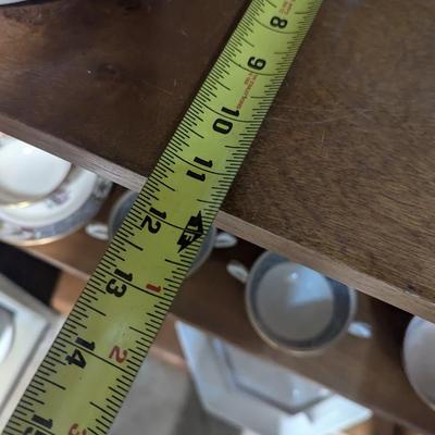 Approx 11 /12" x 84 1/2" x 48" Wood Display Cabinet