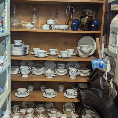 Approx 11 /12" x 84 1/2" x 48" Wood Display Cabinet