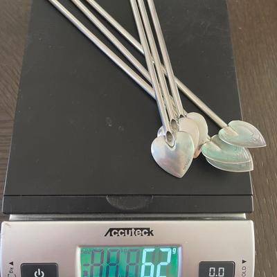 Sterling Silver Straws/Spoons