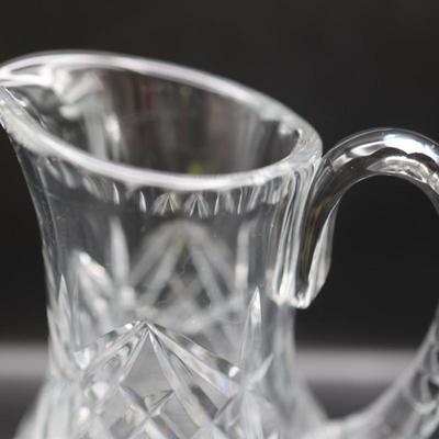 American Brilliant Cut Glass Crystal Pitcher Pin Wheel