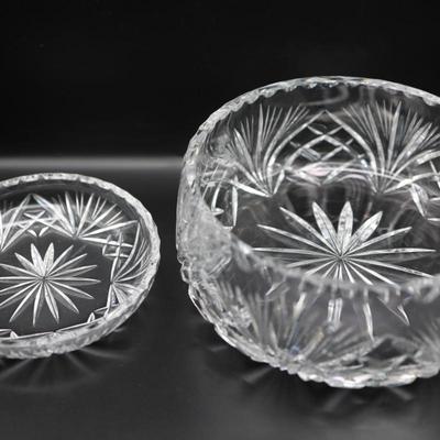 GORHAM Crystal Small and Large Bowls