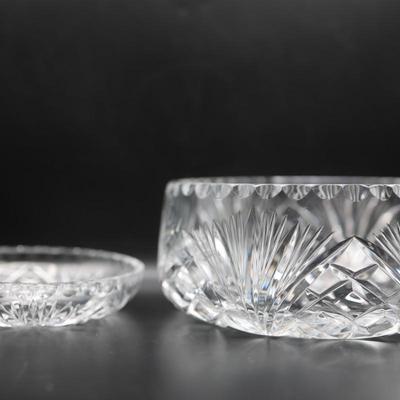 GORHAM Crystal Small and Large Bowls