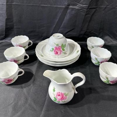 Vintage Pink Rose Meissen China