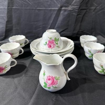 Vintage Pink Rose Meissen China