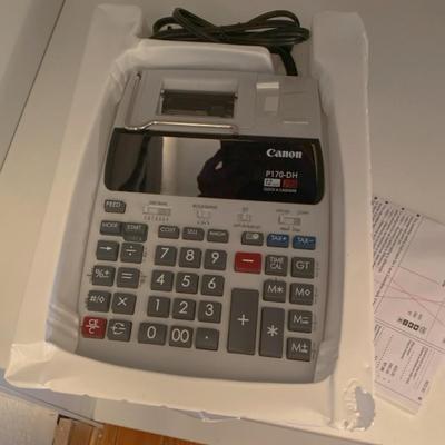 Like New Canon P170DH Color Desktop Printing Calculator with Instruction Manual to get your calculating on!