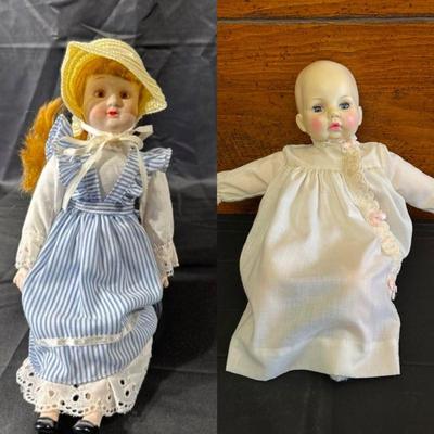 Vintage Collectors’ Porcelain Doll by Toy Land and Madame Alexander “Victoria” Doll