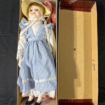 Vintage Collectors’ Porcelain Doll by Toy Land and Madame Alexander “Victoria” Doll