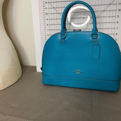 Coach teal green Satchel