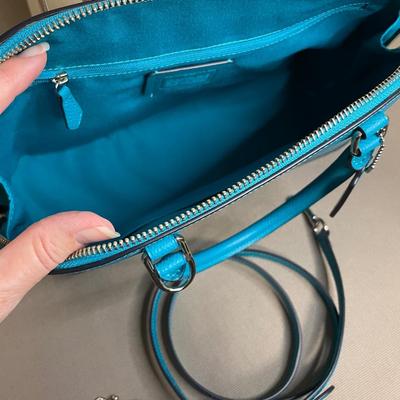 Coach teal green Satchel