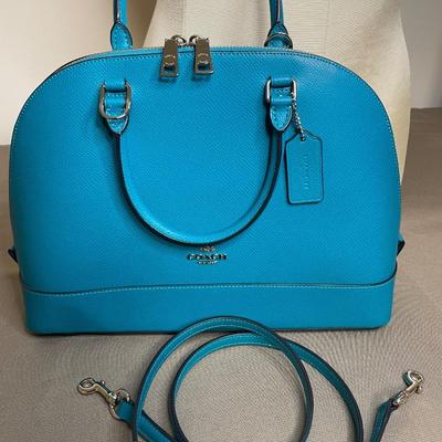 Coach teal green Satchel