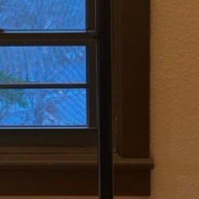 Black Floor Lamp with Green Light and Dimmer