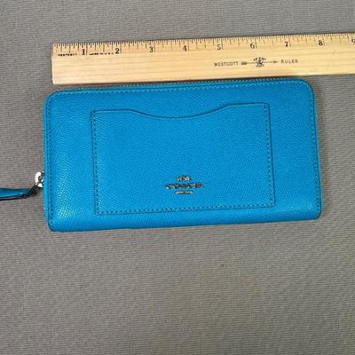 Coach teal green Wallet