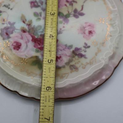 Royal Crown Chantilly Rose Hand Painted Tea Tile/Trivet, 1947
