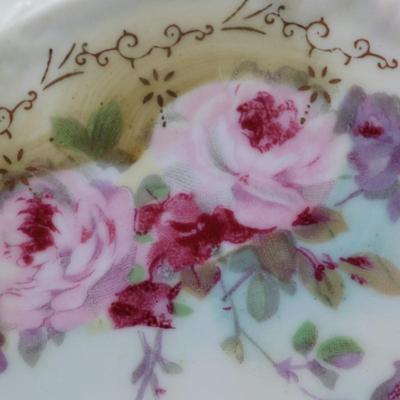 Royal Crown Chantilly Rose Hand Painted Tea Tile/Trivet, 1947