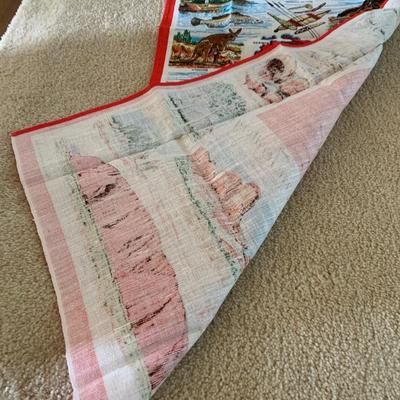 Vintage Australian Outback Northern Territory Tea Towel Kitchen Hand Towel SHIPS FREE!