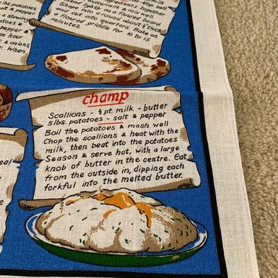 Fingal Designed Irish Tea Towel Traditional Recipes SHIPS FREE
