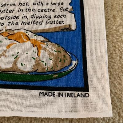 Fingal Designed Irish Tea Towel Traditional Recipes SHIPS FREE