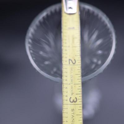 Vintage Cystal Vase with Faceted Edges