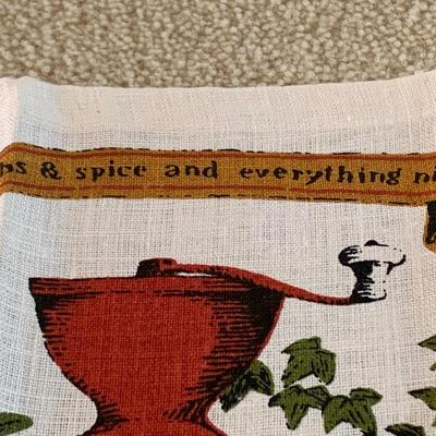 1969 Calendar Tea Towel Sugar & Spice Hand Towel
